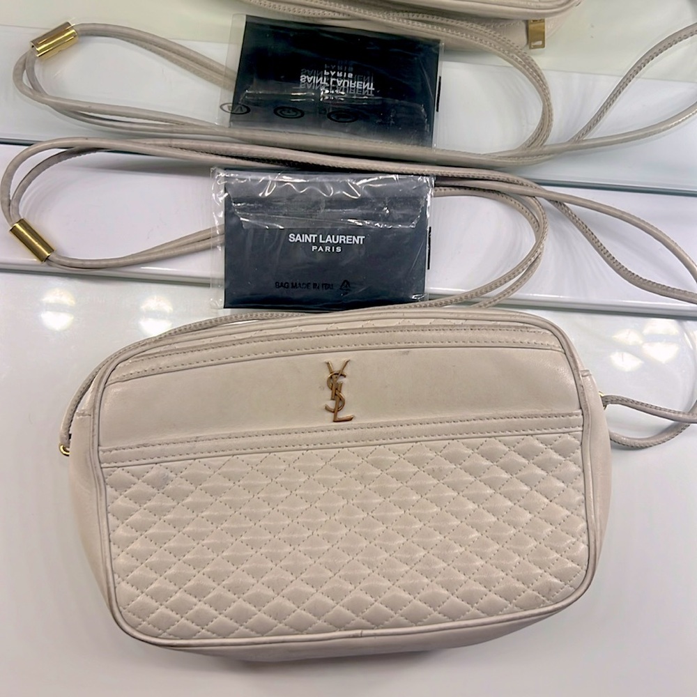YSL Victoire Quilted Leather Camera Bag